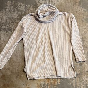 LOFT Cream Cowl Neck Sweater